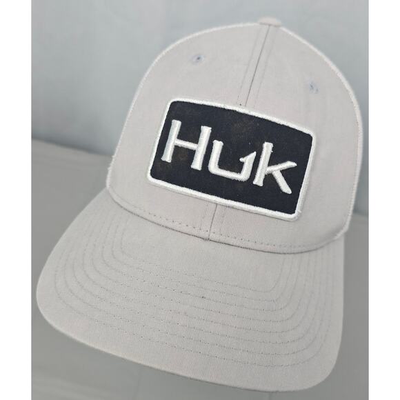 HUK Truckers Hat Fishing Men's Snapback Adjustable Logo‎ - Picture 1 of 8